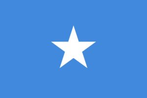 The flag of Somalia.