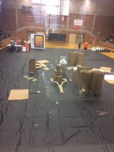 Cardboard City at the beginning of the event