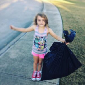 After reading biographies on Hillary Clinton and Malala, Thing 2 decided she wanted to find ways to be a helper. She now makes us walk around the neighborhood on Trash Tuesdays and pick up trash. Books inspire and help build compassion.