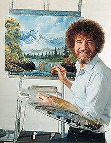 How to host a creative & fun Bob Ross painting party on a budget